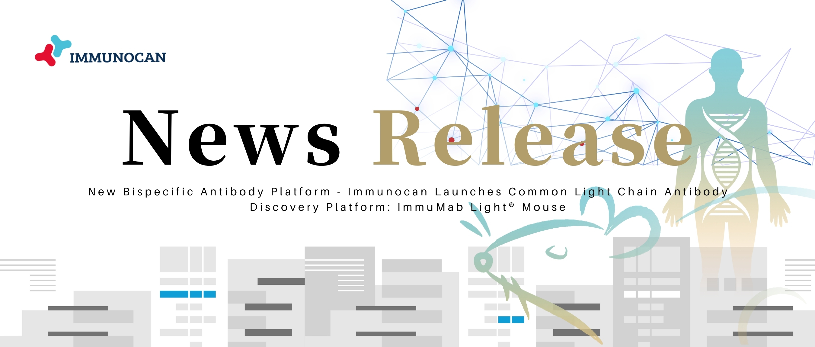 New Bispecific Antibody Platform - Immunocan Launches Common Light Chain Antibody Discovery Platform: ImmuMab Light® Mouse